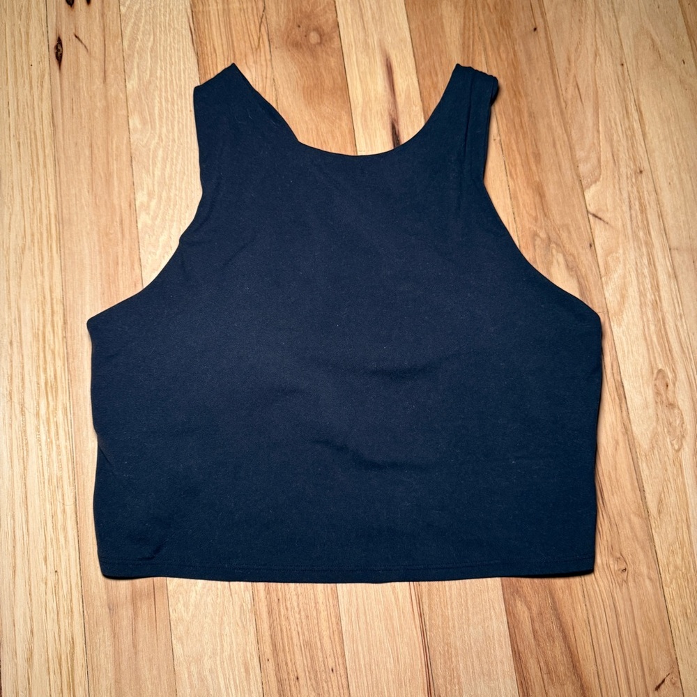 Athleta Purpose Crop Sports Bra High Neck Tank
